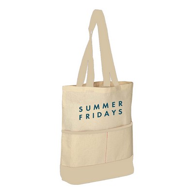 Cotton Lightweight Accent Color Tote