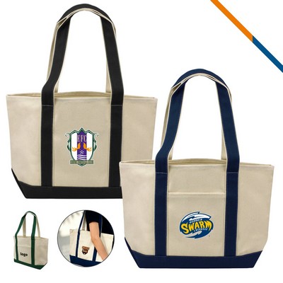 OarOver 18 oz Heavy-Duty Cotton Canvas Boat Tote Bag